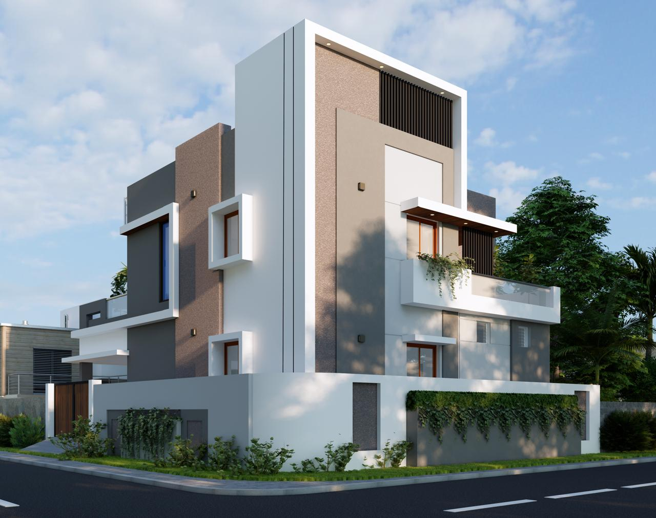 A modern building exterior.